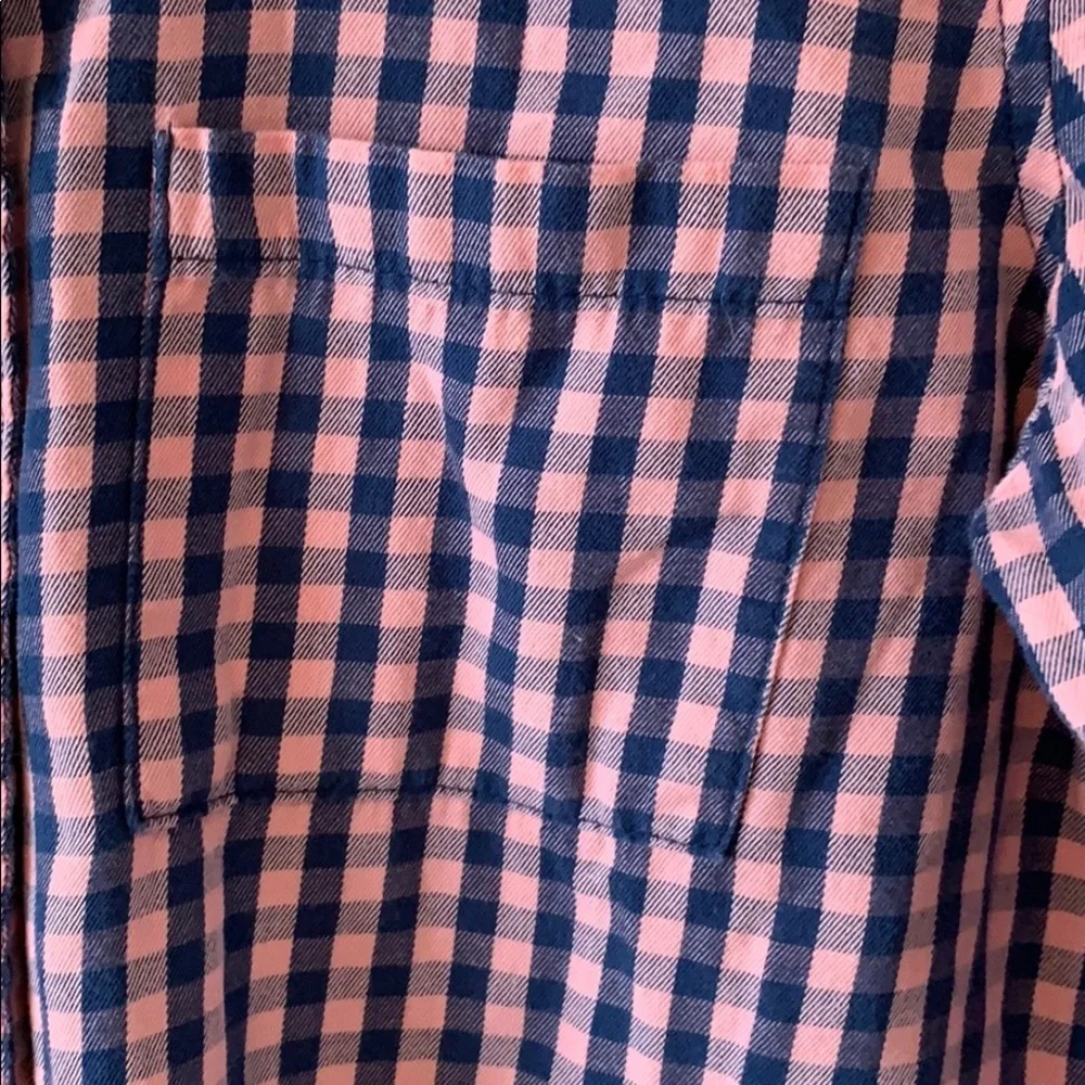 Prince & Fox soft blue/pink button-down flannel
